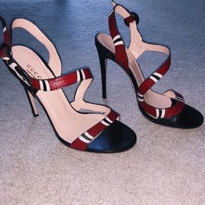 Gucci leather snake sandal